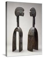 Male and Female Waja Masks, from Upper Benue River, Nigeria, 1850-1950-African-Stretched Canvas