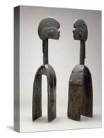 Male and Female Waja Masks, from Upper Benue River, Nigeria, 1850-1950-African-Stretched Canvas