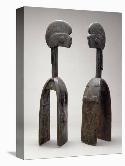 Male and Female Waja Masks, from Upper Benue River, Nigeria, 1850-1950-African-Stretched Canvas