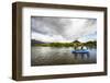 Male Angler and Fly Fishing Guide Float the Rio Grande River in Patagonia, Argentina-Matt Jones-Framed Photographic Print