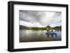 Male Angler and Fly Fishing Guide Float the Rio Grande River in Patagonia, Argentina-Matt Jones-Framed Photographic Print