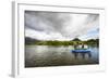 Male Angler and Fly Fishing Guide Float the Rio Grande River in Patagonia, Argentina-Matt Jones-Framed Photographic Print