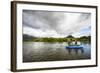 Male Angler and Fly Fishing Guide Float the Rio Grande River in Patagonia, Argentina-Matt Jones-Framed Photographic Print