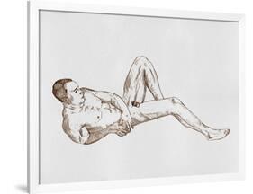 Male Body Sketch I-Melissa Wang-Framed Art Print