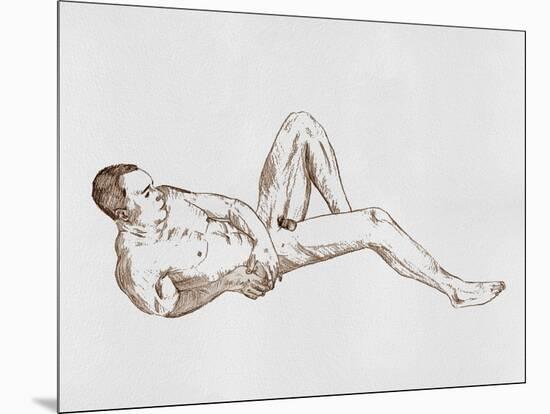 Male Body Sketch I-Melissa Wang-Mounted Art Print