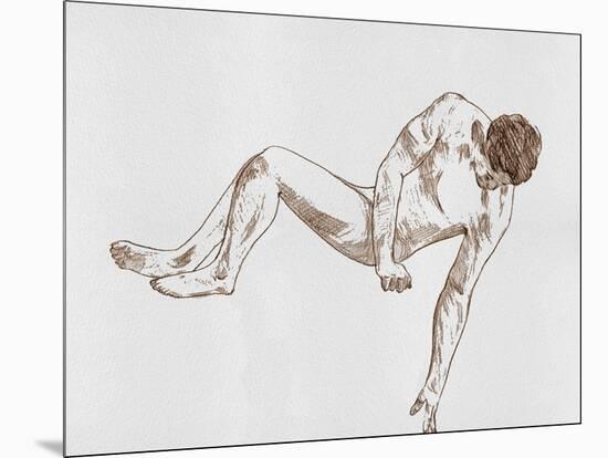 Male Body Sketch II-Melissa Wang-Mounted Art Print