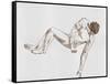 Male Body Sketch II-Melissa Wang-Framed Stretched Canvas