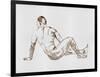 Male Body Sketch III-Melissa Wang-Framed Art Print