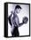 Male Bodybuilder Curling a Dumbbell-null-Framed Stretched Canvas