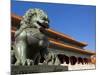 Male Bronze Lion, Gate of Supreme Harmony, Outer Court, Forbidden City, Beijing, China, Asia-Neale Clark-Mounted Photographic Print