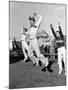 Male Cheerleaders in Action at Wisconsin-Marquette Football Game-Alfred Eisenstaedt-Mounted Photographic Print