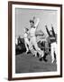 Male Cheerleaders in Action at Wisconsin-Marquette Football Game-Alfred Eisenstaedt-Framed Photographic Print