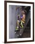 Male Child Wall Climbing Indoors-null-Framed Photographic Print