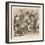 Male Chorus Singing Handels Oratorio Judith-William Hogarth-Framed Art Print