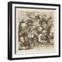 Male Chorus Singing Handels Oratorio Judith-William Hogarth-Framed Art Print