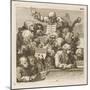 Male Chorus Singing Handels Oratorio Judith-William Hogarth-Mounted Art Print