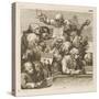 Male Chorus Singing Handels Oratorio Judith-William Hogarth-Stretched Canvas