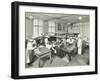 Male Cookery Students at Work in the Kitchen, Westminster Technical Institute, London, 1910-null-Framed Photographic Print