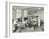 Male Cookery Students at Work in the Kitchen, Westminster Technical Institute, London, 1910-null-Framed Photographic Print