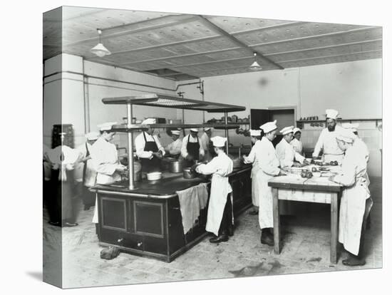 Male Cookery Students, Westminster Technical Institute, London, 1910-null-Stretched Canvas