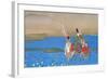 Male courtier on horseback crossing river, c.1839-Sakai Oho-Framed Giclee Print