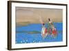 Male courtier on horseback crossing river, c.1839-Sakai Oho-Framed Giclee Print