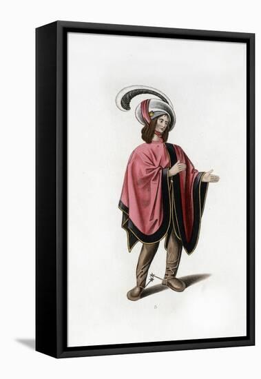 Male Dress, C1480-Henry Shaw-Framed Stretched Canvas