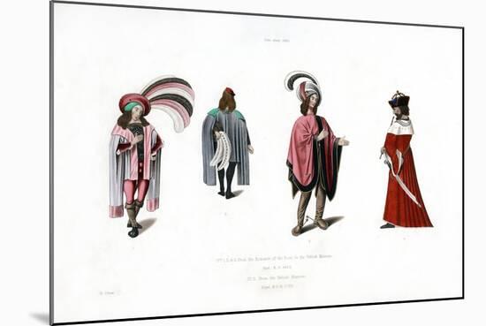 Male Dress, C1480-Henry Shaw-Mounted Giclee Print