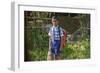 Male Elementary School Student, Backwaters, Kerala, India-Ali Kabas-Framed Photographic Print