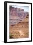 Male Endurance Cyclist Rides Mountain Bike on White Rim Trail in Canyonlands National Park, Utah-Matt Jones-Framed Photographic Print