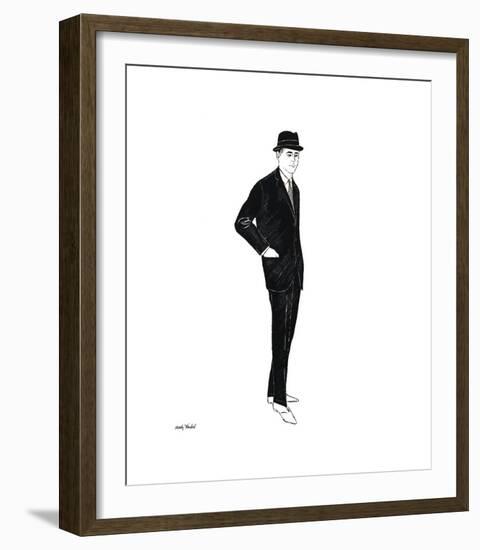 Male Fashion Figure, c. 1960-Andy Warhol-Framed Giclee Print