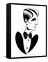 Male fashion: tuxedo and bow tie-Neale Osborne-Framed Stretched Canvas