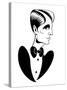 Male fashion: tuxedo and bow tie-Neale Osborne-Stretched Canvas