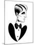 Male fashion: tuxedo and bow tie-Neale Osborne-Mounted Giclee Print