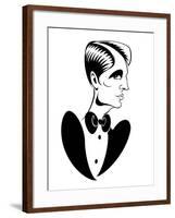 Male fashion: tuxedo and bow tie-Neale Osborne-Framed Giclee Print