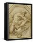 Male Figure, Born Aloft in Clouds by Putti-Parmigianino-Framed Stretched Canvas