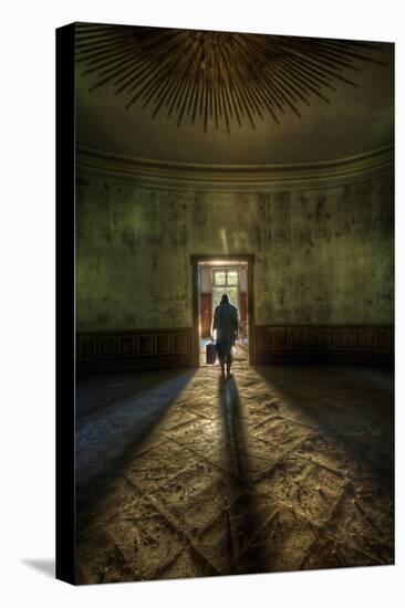 Male Figure in Abandoned Building-Nathan Wright-Stretched Canvas