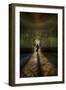 Male Figure in Abandoned Building-Nathan Wright-Framed Photographic Print