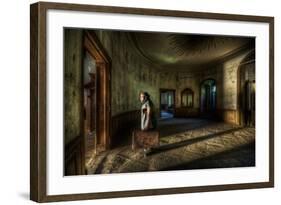 Male Figure in Abandoned Building-Nathan Wright-Framed Photographic Print