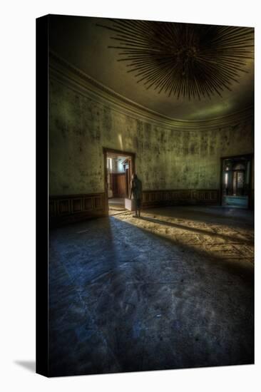 Male Figure in Abandoned Building-Nathan Wright-Stretched Canvas