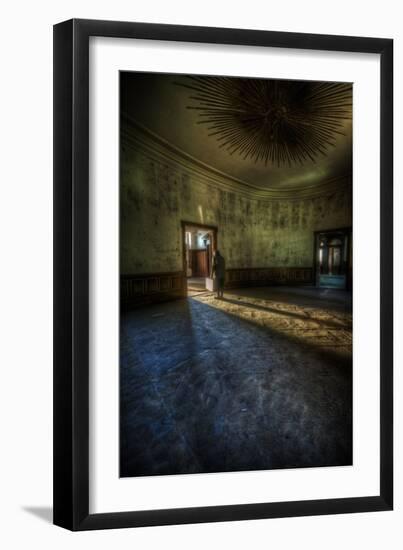 Male Figure in Abandoned Building-Nathan Wright-Framed Photographic Print