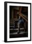 Male Figure in Abandoned Building-Nathan Wright-Framed Photographic Print