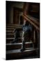 Male Figure in Abandoned Building-Nathan Wright-Mounted Photographic Print