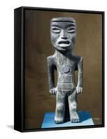 Male Figure, Jade Statue, Teotihuacan Civilization-null-Framed Stretched Canvas