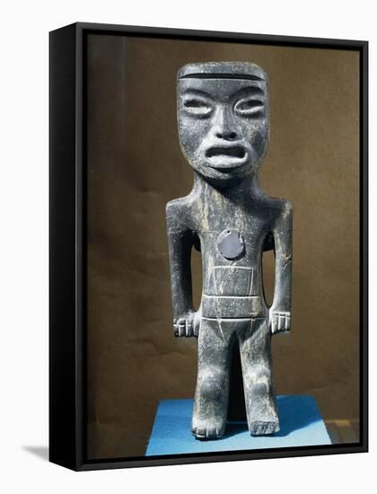 Male Figure, Jade Statue, Teotihuacan Civilization-null-Framed Stretched Canvas