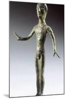 Male Figure Making an Offering, Bronze Figurinette from Brolio-null-Mounted Photographic Print