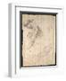 Male Figure Study-Michelangelo Buonarroti-Framed Giclee Print