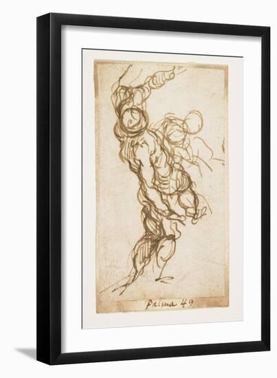 Male Figure Study-Palma Il Giovane-Framed Giclee Print