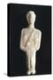 Male Figure Wearing Bandoleer Statue from Syros, Greece, Front, Cycladic Culture, 3rd Millennium BC-null-Stretched Canvas