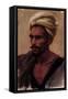 Male Figure with a Turban, 1865-Frederic Leighton-Framed Stretched Canvas